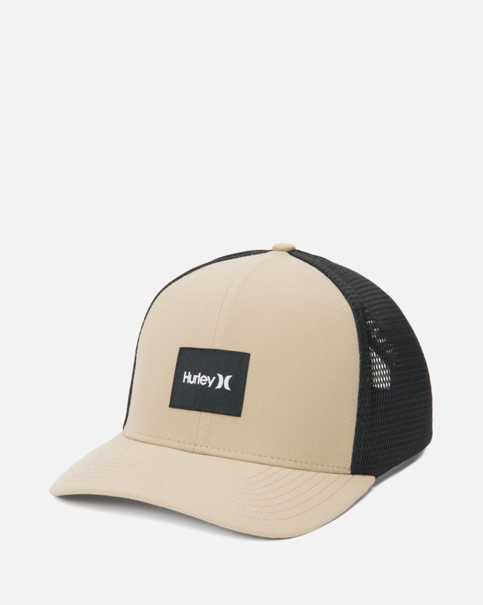 Warner Trucker Hat Hurley Men Khaki/Black Exclusive Logo Shop