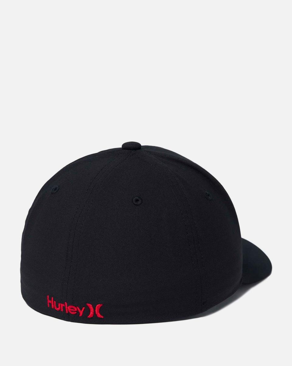 Black Red Hurley Logo Shop Men H2O-Dri One And Only Hat Cheap - 1