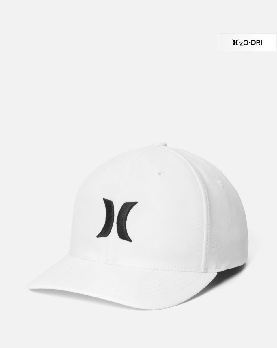 Stylish Men White / Black H2O-Dri One And Only Hat Logo Shop Hurley