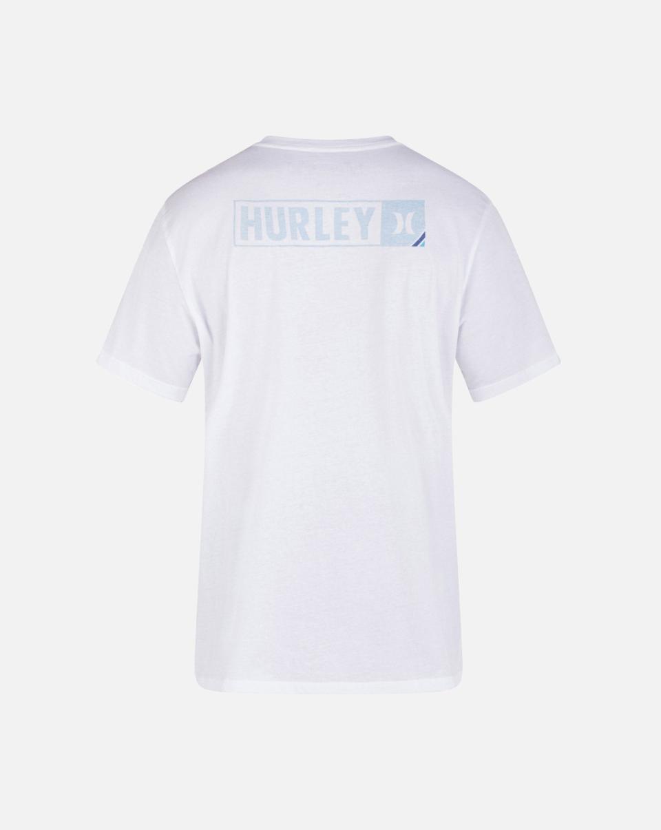 White Hurley Spacious Everyday Corner Short Sleeve Tee Men Tshirts & Tops - 1