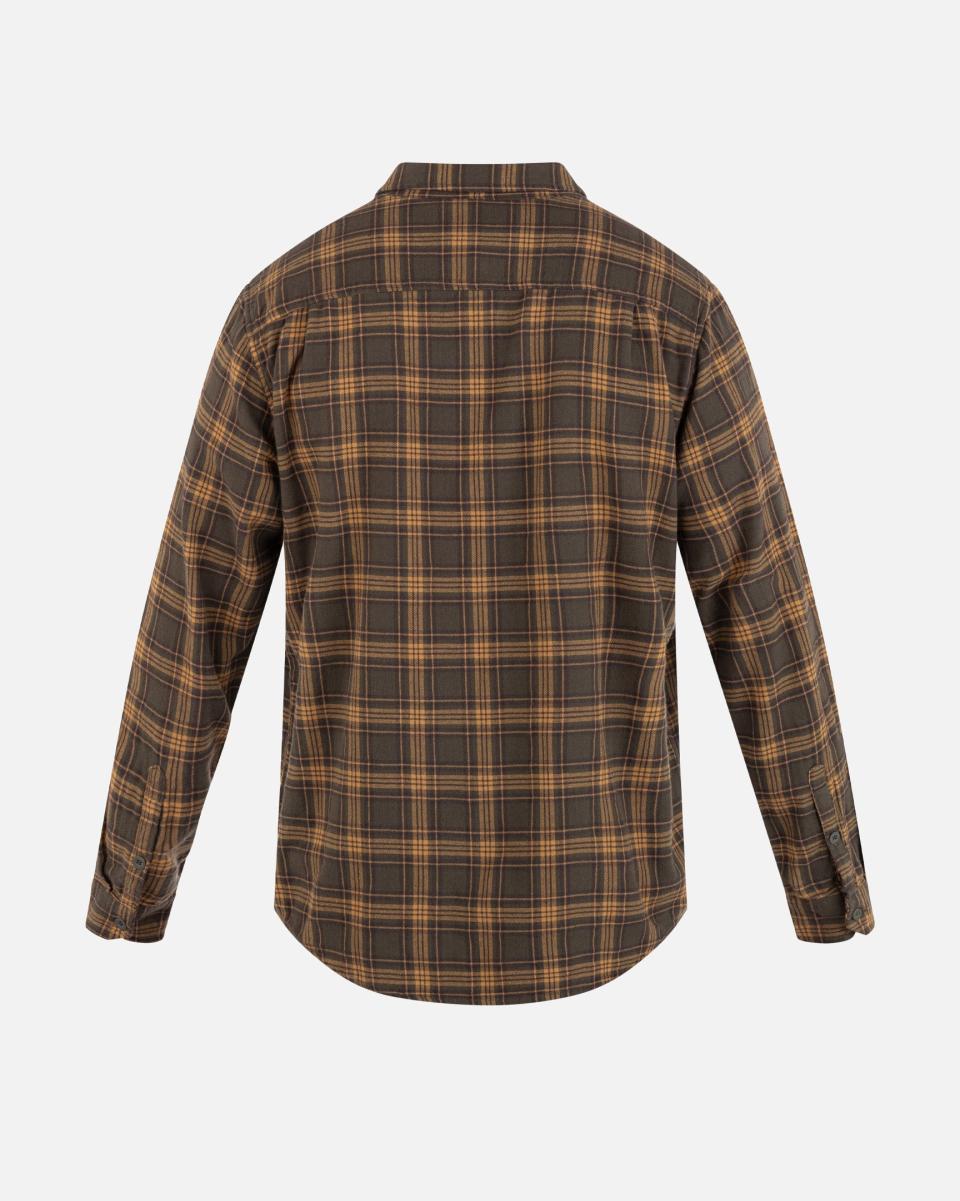 Men Tshirts & Tops Hurley Portland Organic Flannel Long Sleeve New Cargo - 1