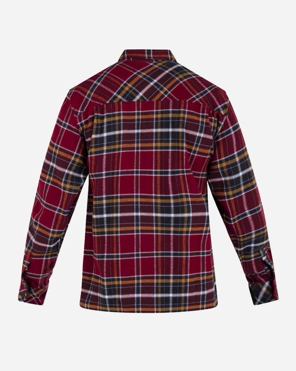 Men Tshirts & Tops Santa Cruz Shoreline Flannel Long Sleeve Advanced Hurley True Red - 1