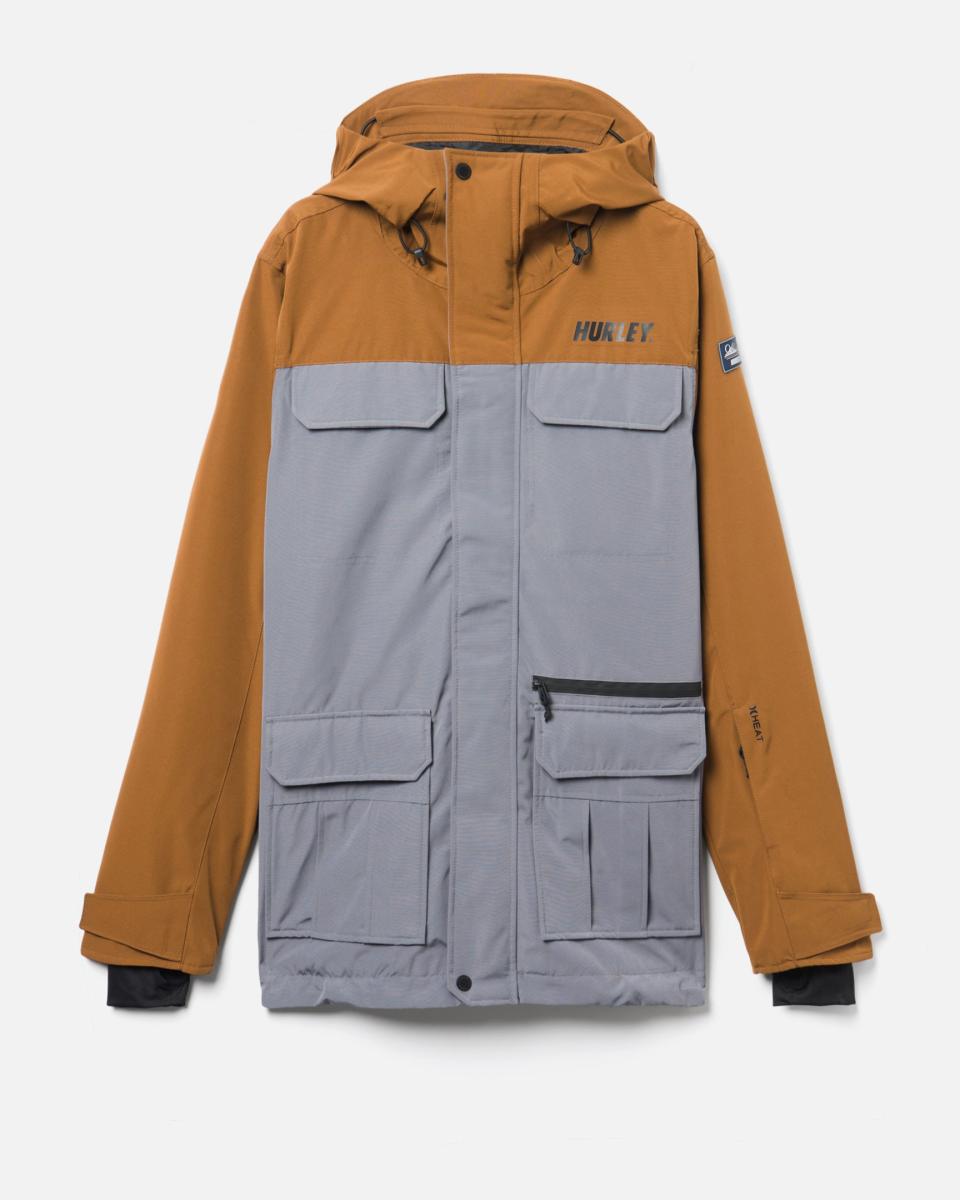 Discount Pemberton Snowboard Jacket Men Hurley Tshirts & Tops Stone Grey/Bronzed - 2