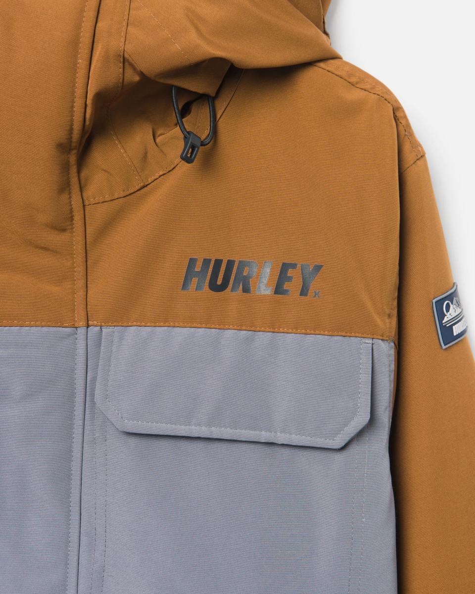 Discount Pemberton Snowboard Jacket Men Hurley Tshirts & Tops Stone Grey/Bronzed - 4