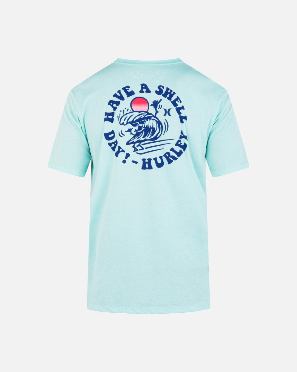 Tropical Mist Markdown Men Hurley Tshirts & Tops Everyday Swell Short Sleeve Shirt - 1