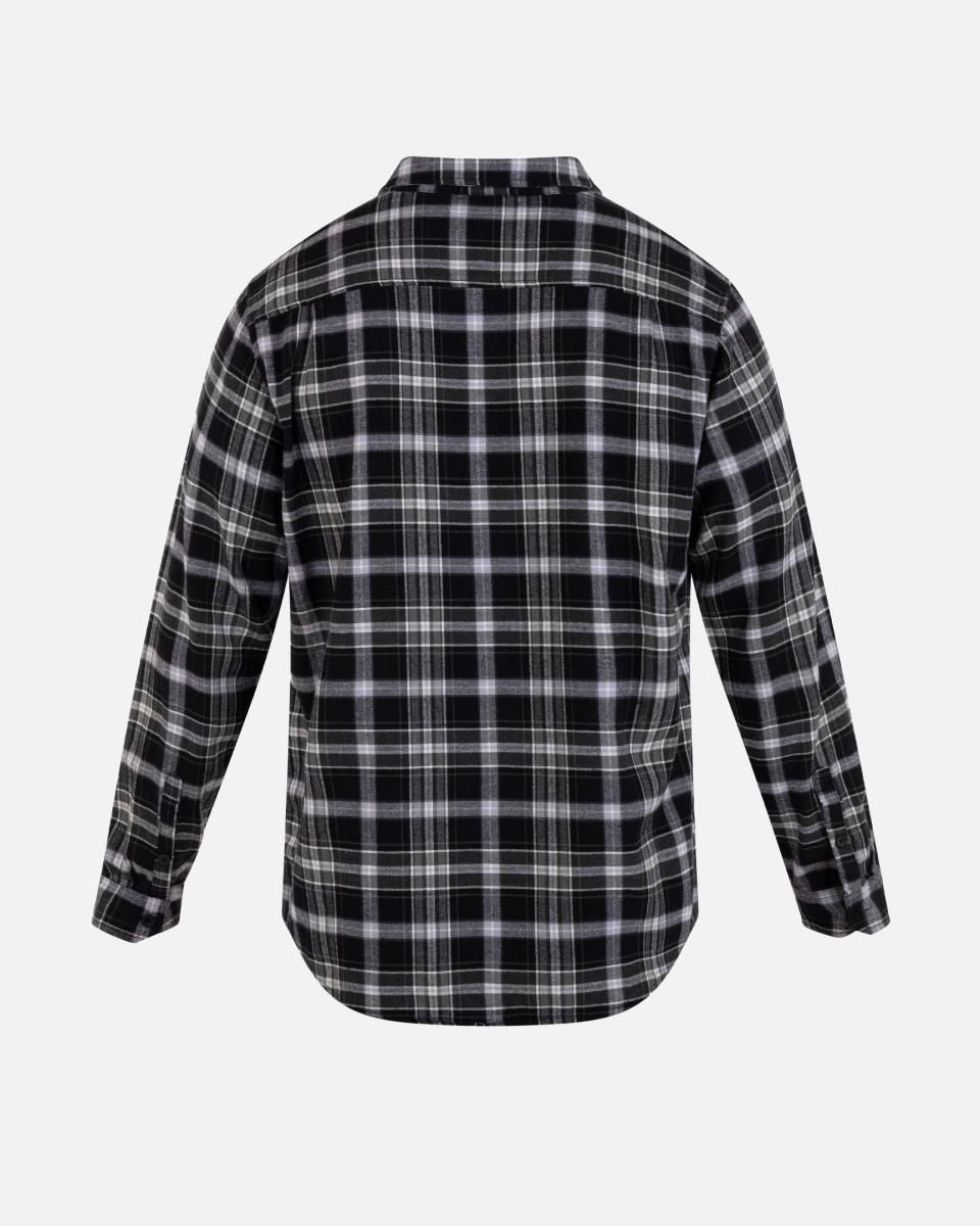 Hurley Men Tshirts & Tops Black Lowest Ever Portland Organic Flannel Long Sleeve - 1