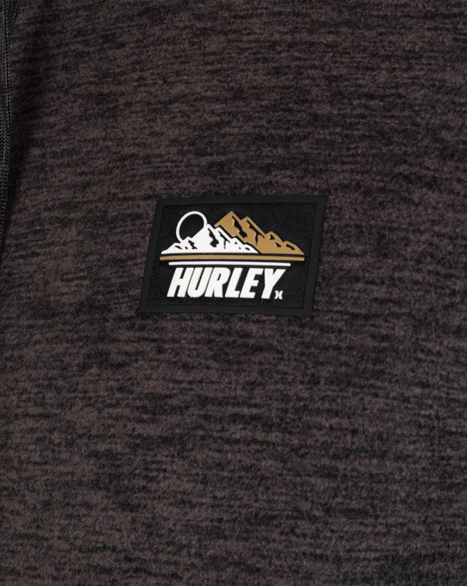 Men Canyon Burrito Full Zip Jacket Quick Tshirts & Tops Dark Stone Grey Hurley - 2