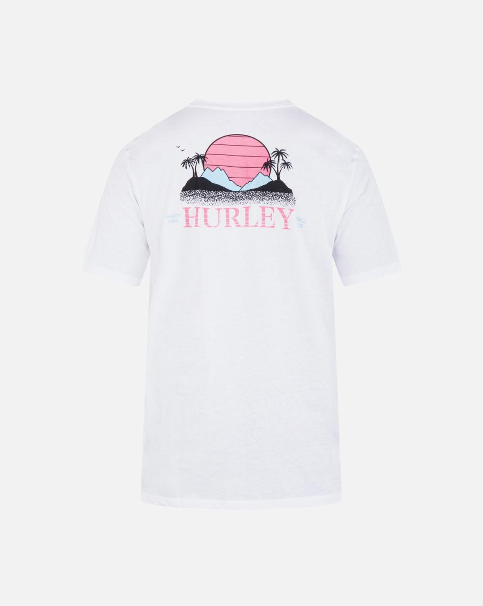 Everyday Retro Sun Short Sleeve Shirt Hurley Tshirts & Tops Convenient White Men - 1