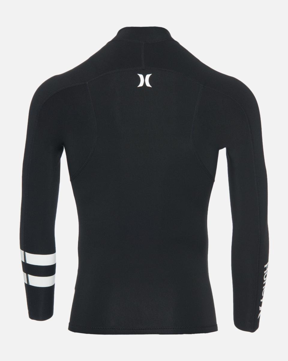 Men Black Hurley Promo Wetsuits Advantage Plus 1/1Mm Jacket - 2