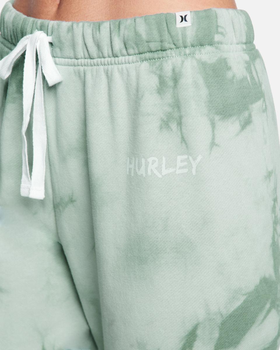 Green Milieu Tie Dye Shorts & Bottoms Hurley Seamless Women Brush Tie Dye Fleece Jogger - 4