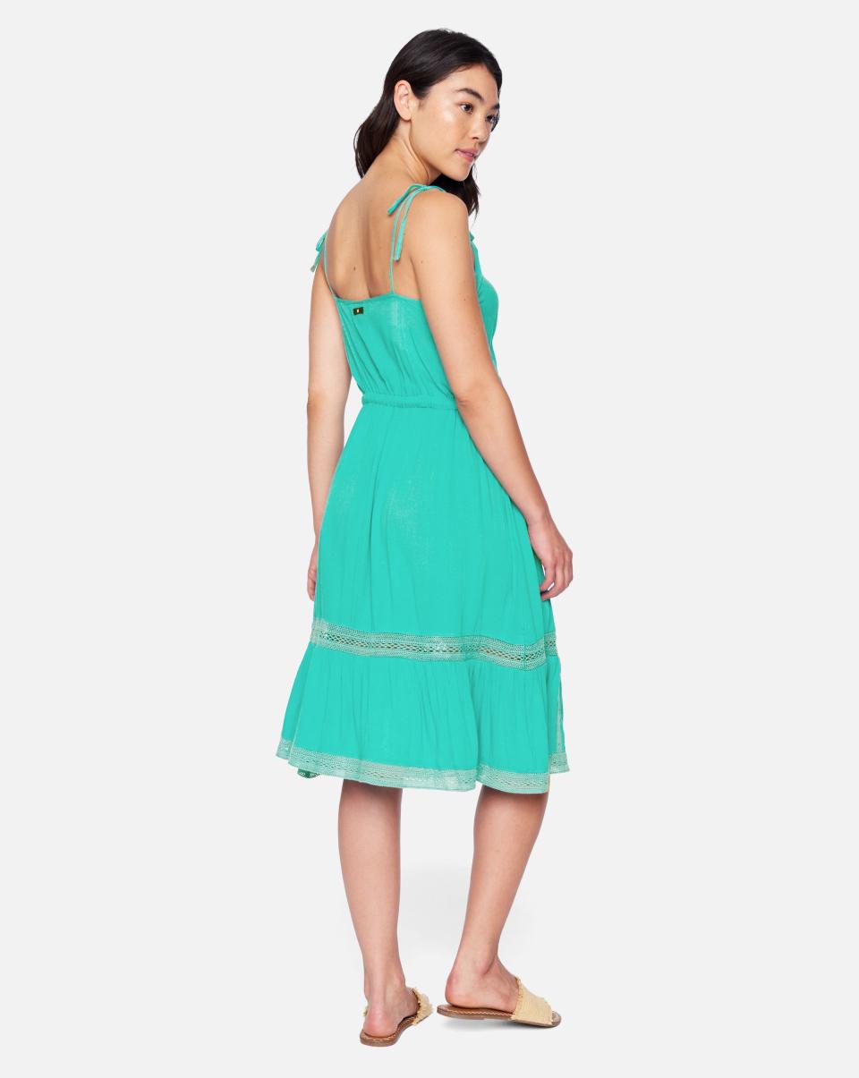 Women Dresses & Rompers Low Cost Peasant Midi Dress Green/Blue Hurley - 1