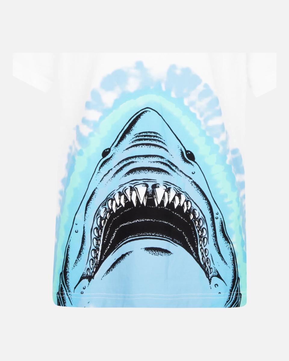 Kids Boys' Faux Tie-Dye Shark Short Sleeve T-Shirt Tshirts Hurley White Limited - 2