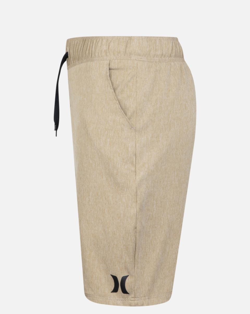 Hurley Khaki Kids Shorts & Bottoms Boys' Stretch Heathered Hybrid Pull-On Walkshorts Flash Sale - 3