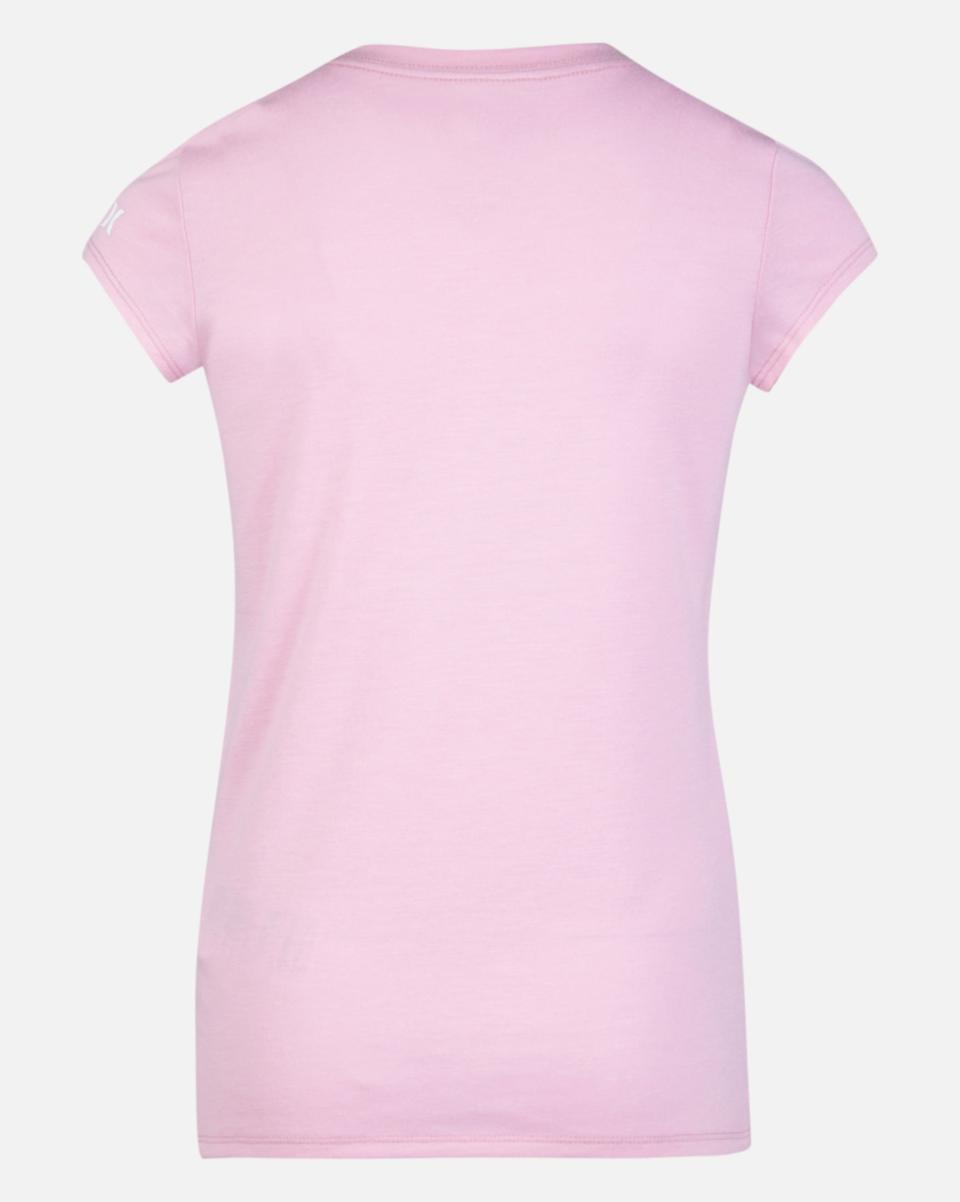 Pink Kids Trendy Hurley Tshirts Girls' Palm Graphic T-Shirt - 1