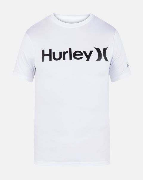 Logo Shop One And Only Quickdry Rashguard Hurley White Men Limited Time Offer