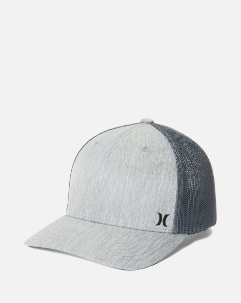 Mini Icon Mesh Hat Versatile Grey Heather Logo Shop Men Hurley
