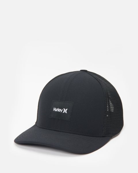 Hurley Black Men Logo Shop Warner Trucker Hat Price Slash