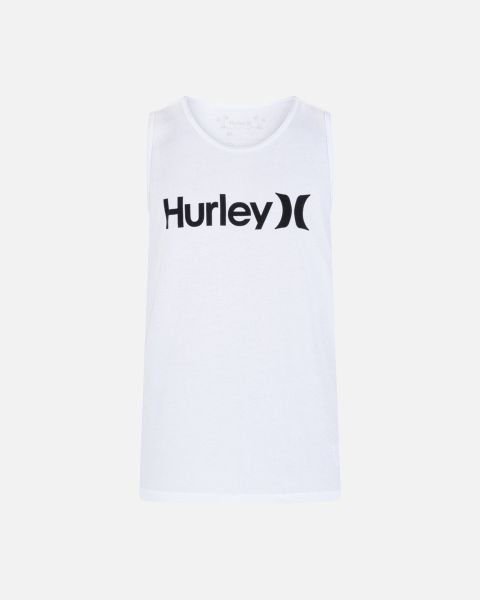 White Hurley Everyday One And Only Solid Tank Logo Shop Men Bold