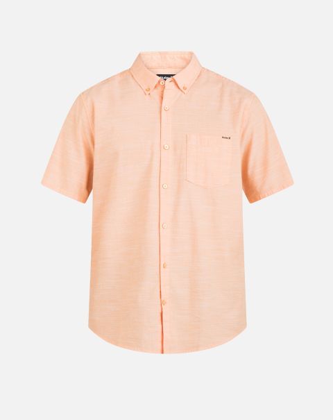 Robust Men Logo Shop One And Only Stretch Short Sleeve Shirt Nectarine Hurley