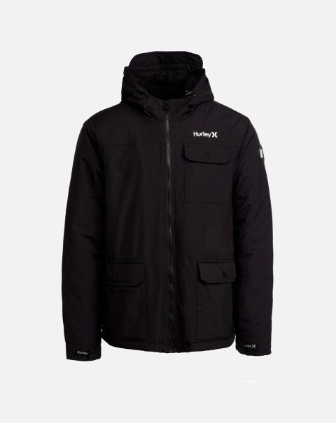 Tshirts & Tops Vinson Sherpa Lined Jacket Black Unique Men Hurley