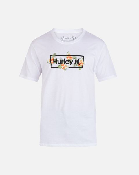 Hurley Men Everyday Congo Outline Short Sleeve Tee Economical Tshirts & Tops White
