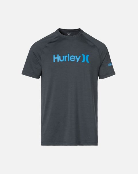 Hurley Essential One And Only Short Sleeve Rashguard Men Black 2024 Tshirts & Tops
