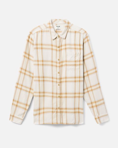 Men Tshirts & Tops Trendy Bone Hurley Portland Organic Flannel Shirt