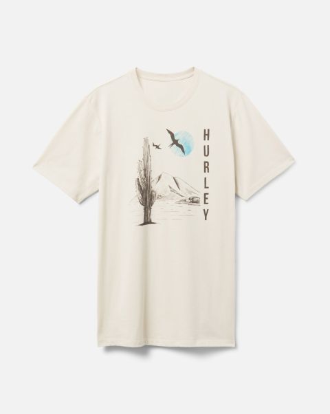 Everyday Explore Lunch Time Dreamin T-Shirt Bone Hurley Men Tshirts & Tops Contemporary