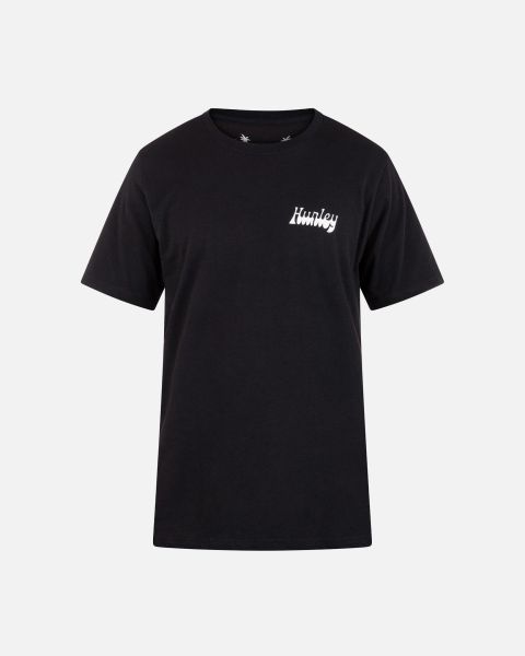 Men Everyday Rincon Short Sleeve Shirt Black Hurley Tested Tshirts & Tops