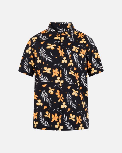 Hurley Tshirts & Tops Rincon Short Sleeve Woven Shirt Men Special Nectarine