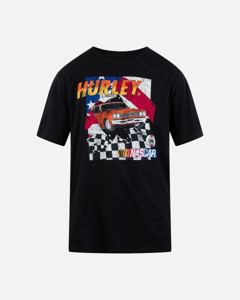 Black Hurley Tshirts & Tops Men Deal Nascar Everyday Finish Line Short Sleeve Shirt