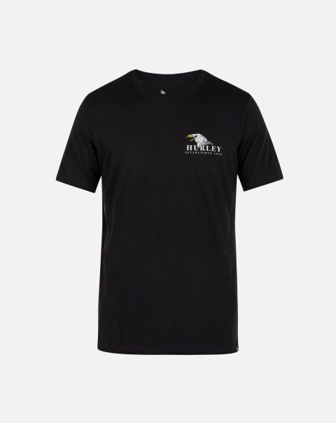 Black Men Tshirts & Tops Everyday American Bird Short Sleeve Shirt Coupon Hurley