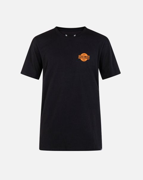 Discount Everyday Parking Pass Short Sleeve Tee Black Men Hurley Tshirts & Tops