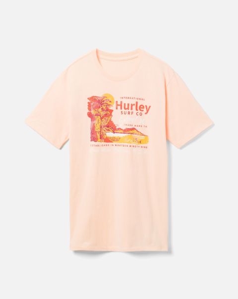 Hurley Men Easy Sweet Dream Tshirts & Tops Everyday Waikiki Tiki T-Shirt