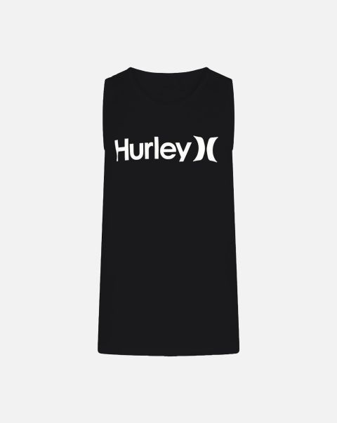Efficient Tshirts & Tops Hurley Men Black Everyday One And Only Solid Tank