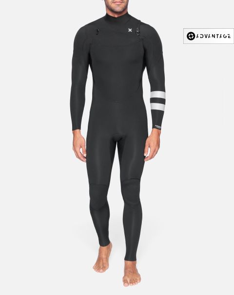 Relaxing Hurley Black Men Mens Advantage Plus 3/2Mm Fullsuit Wetsuits