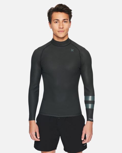 Guaranteed Hurley Advantage Plus 0.5Mm Windskin Jacket Black Wetsuits Men