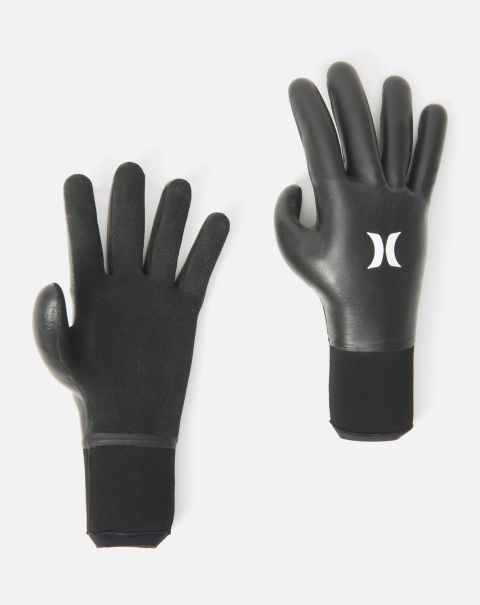 Men Unleash Wetsuits Hurley Advantage Plus 3Mm Gloves Black