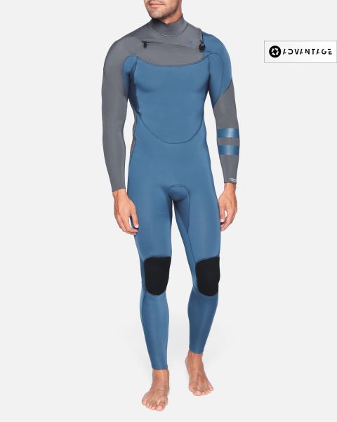 Copen Blue Men Effective Wetsuits Hurley Mens Advantage Plus 4/3Mm Fullsuit