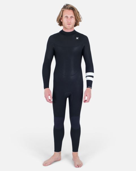 Hurley Black Craft Wetsuits Mens Advantage 4/3Mm Back Zip Fullsuit Men