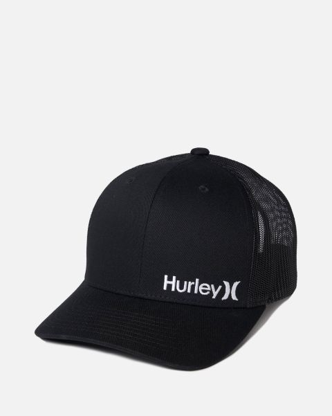 Hats & Accesories Black Corp Staple Trucker Hurley Men Coupon