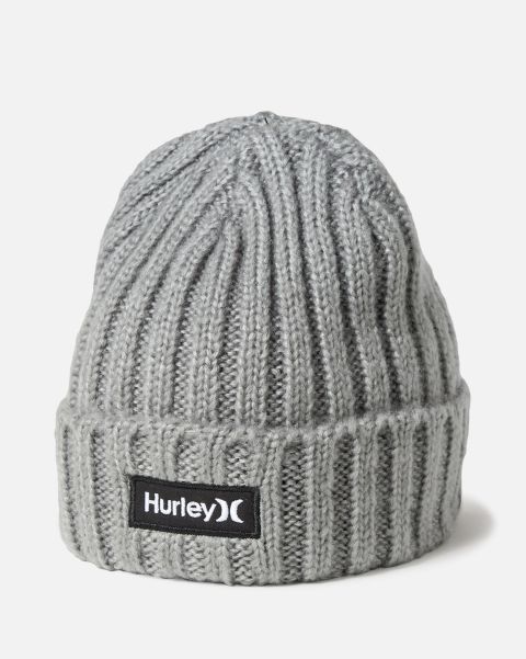Hurley Grey Implement Hats & Accesories Men Squaw Beanie