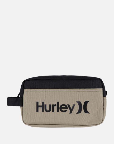 Classic Hurley Khaki Men The One And Only Small Item Travel Bag Hats & Accesories