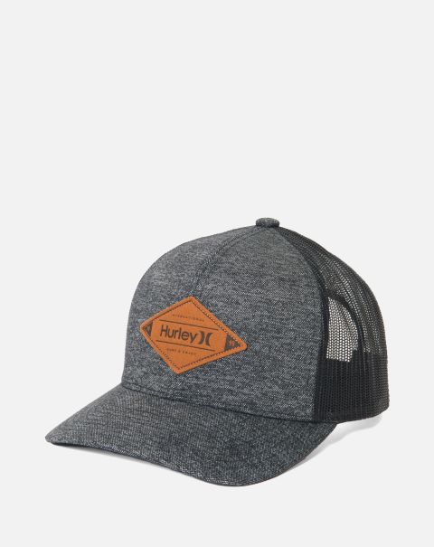 Hurley Men Modern Black Hats & Accesories Mesa Trucker