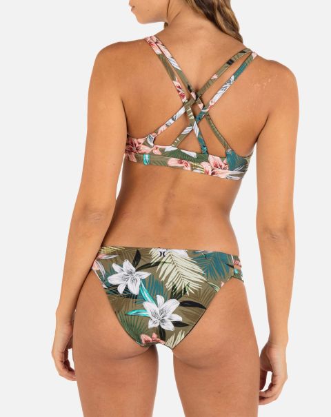 Pine Grove Women Max Vintage Palm Moderate Bottom Fashionable Swim Hurley