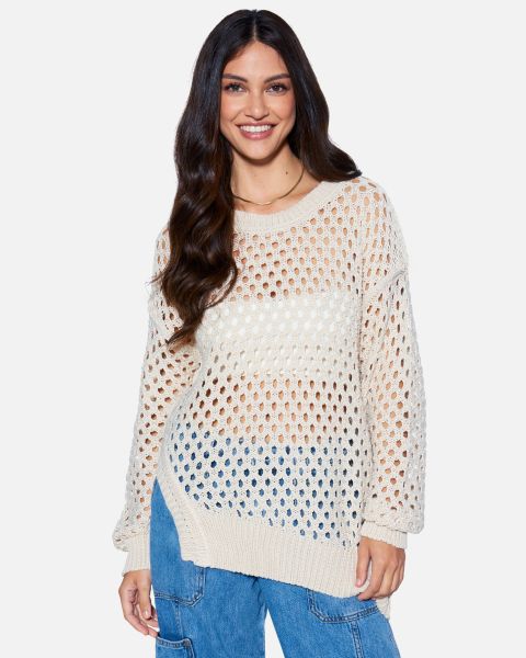 Tops & T-Shirts Essential Kylie Knit Sweater Women Latest Beige Hurley