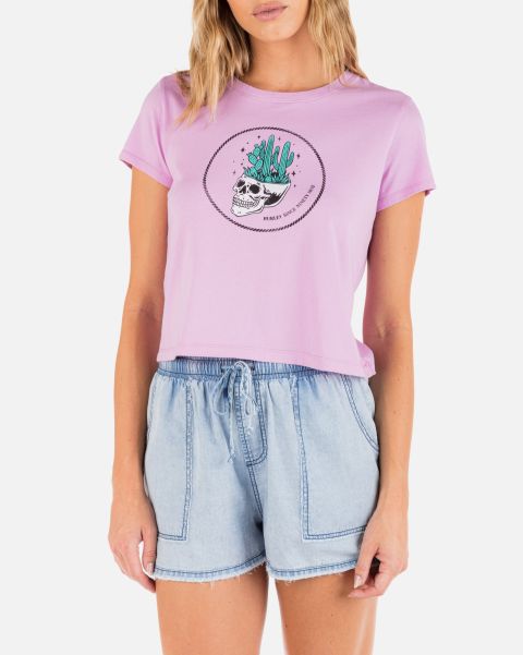 Cacti Baby Tee Orchid Women Hurley Tops & T-Shirts Reduced To Clear