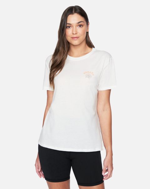 Sophia Washed Relaxed Girlfriend Tee Tops & T-Shirts Women Hurley Retro Marshmallow