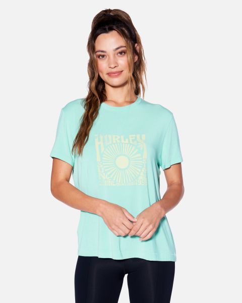Clearance Women Sunday Girlfriend Tee Mint Ice Hurley Tops & T-Shirts
