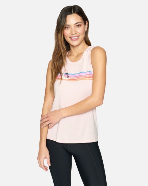 Tested Tops & T-Shirts Blush Women Sunset Muscle Tee Hurley